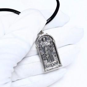 Православная подвеска из черненого серебра на текстильном шнурке Иордань Б-П-378/1 Нерушимая стена Б-П-378/1 Нерушимая стена фото